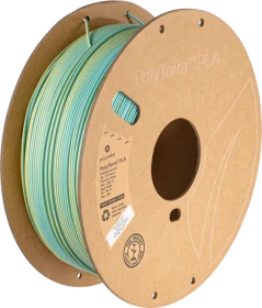 Polymaker PolyTerra PLA Dual, Chameleon (Teal-Yellow), Spule, 1.75mm, 1.00kg