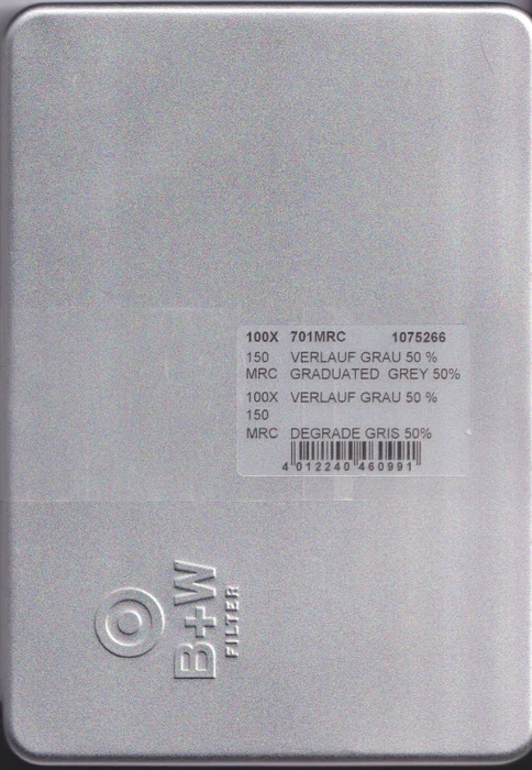 B+W F-Pro (701) Grauverlaufsfilter 50% MRC 100x150mm