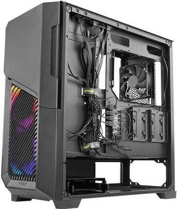 Antec Dark League Dark Phantom DP502 Flux, schwarz, Glasfenster