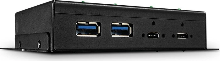 Lindy Industrial Wallmount USB-Hub, 2x USB-C 3.1, 2x USB-A 3.1, USB-C 3.1 [Buchse]