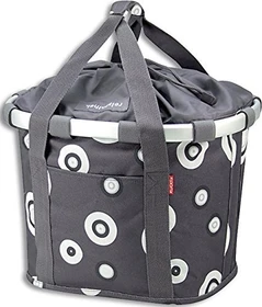 Rixen&Kaul Bikebasket Lenkertasche bubbles anthracite