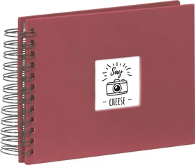Hama Spiralalbum Fine Art 24x17 / 50 schwarze Seiten rot