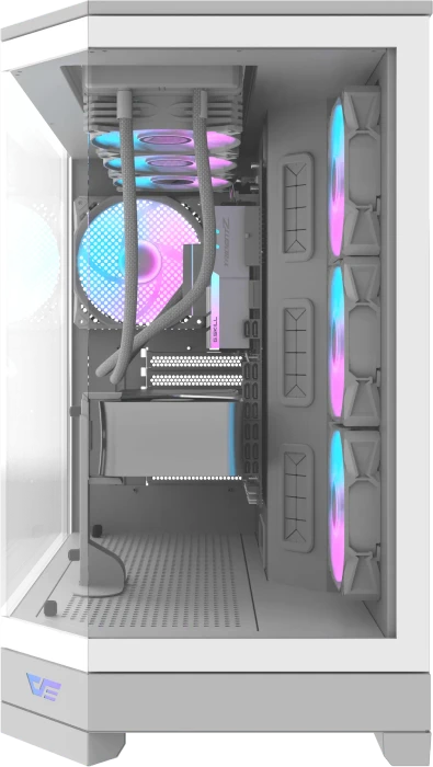 DarkFlash DQX90 White, Glasfenster