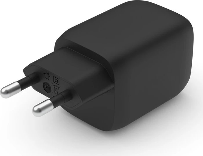 Belkin BoostCharge Pro USB-C-GaN-Ladegerät mit zwei Anschlüssen und PPS (65W) schwarz