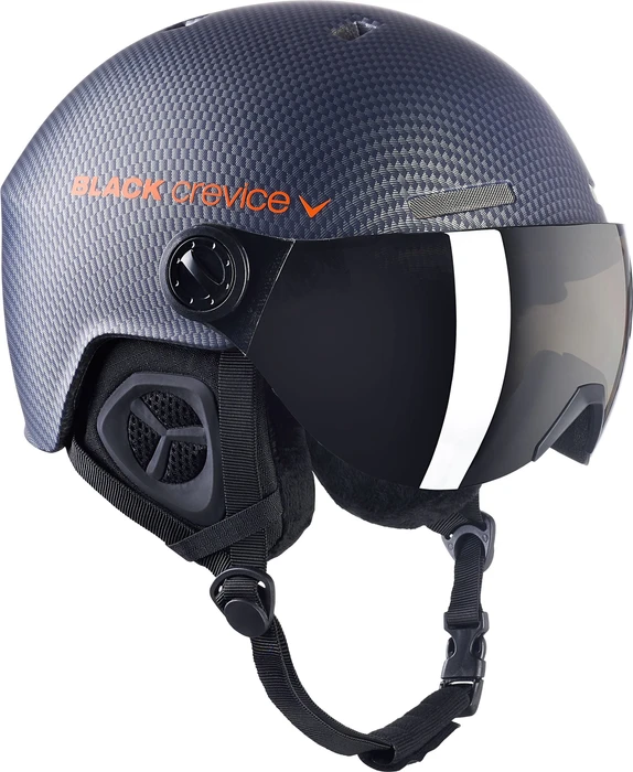 Black Crevice Gstaad Helm navy carbon/orange