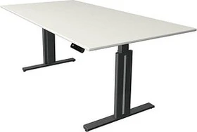 Kerkmann Move 3 elektrisch höhenverstellbarer Sitz-Steh-Schreibtisch 200x100cm weiß/anthrazit