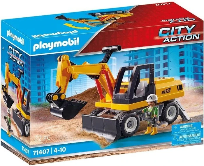 playmobil City Action Bagger mit 360° drehbarem Aufbau