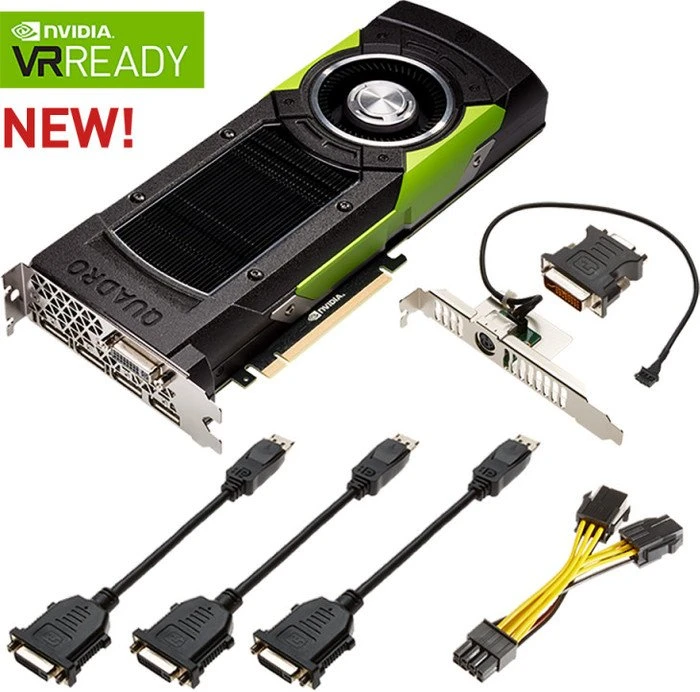 PNY Quadro P6000, 24GB GDDR5X, DVI, 4x DP