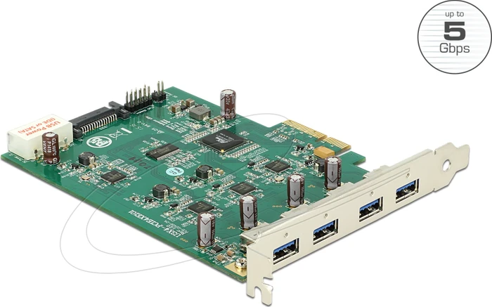 DeLOCK 4x USB-A 3.0, PCIe 2.0 x4