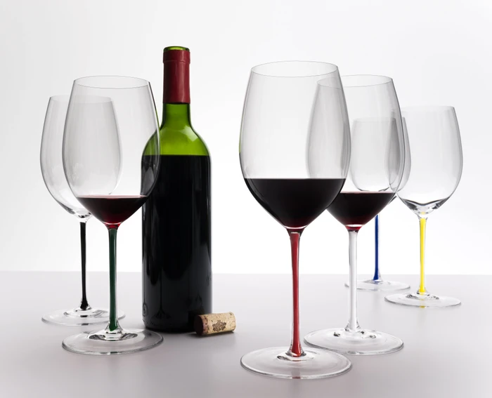 Riedel Fatto A Mano Cabernet/Merlot Rotweinglas grün