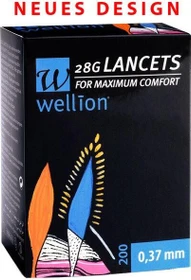 Wellion 28G Lanzetten, 50 Stück