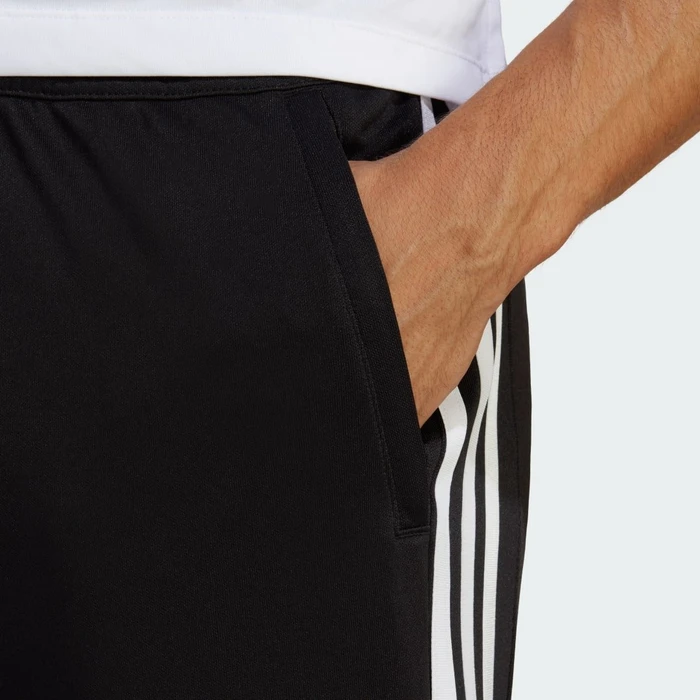 adidas Train Essentials 3-Streifen Trainingshose lang schwarz/weiß (Herren)