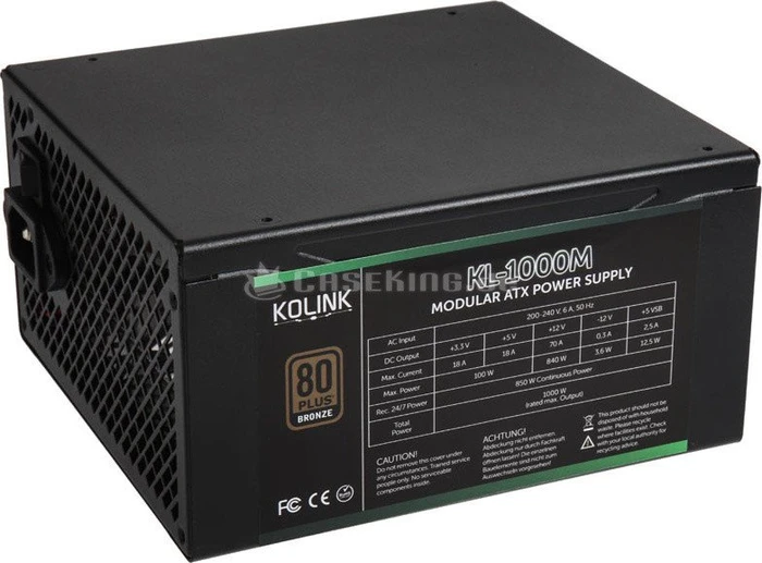 Kolink KL Series Modular 1000M 1000W, ATX 2.3
