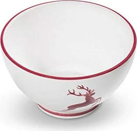 Gmundner Keramik Bordeauxroter Hirsch Müslischale groß 14cm