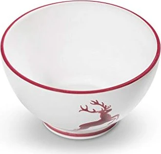 Gmundner Keramik Bordeauxroter Hirsch Müslischale groß 14cm