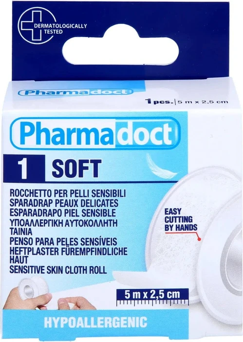 Axisis Pharmadoct Heftpflaster hyperallergisch, 2.5cm x 5m, 1 Stück