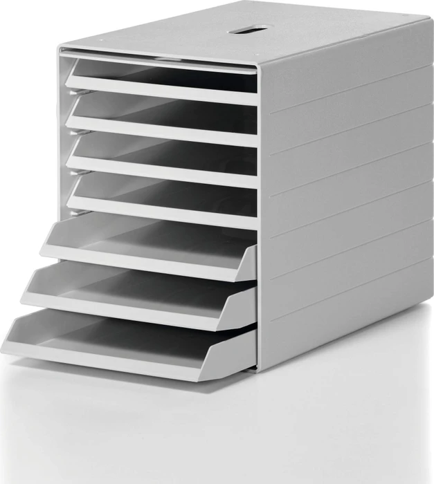 Durable Idealbox Plus Schubladenbox, 7 Fächer, grau (1712001050)