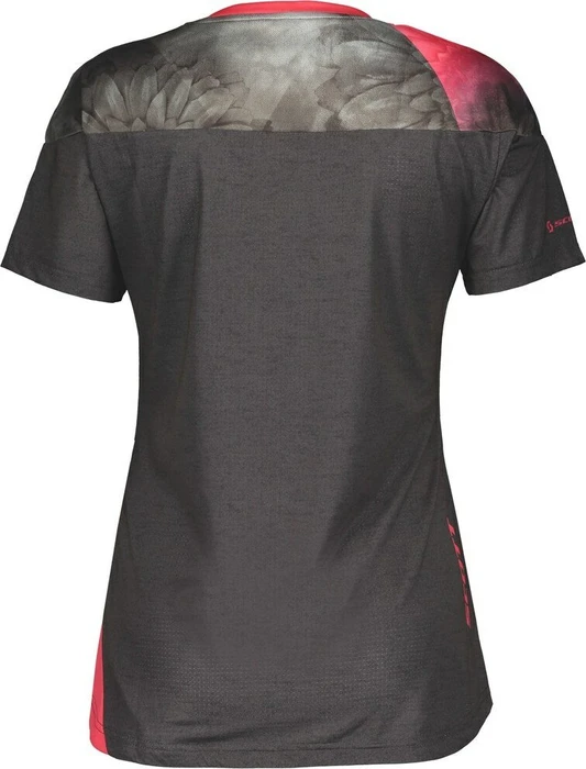Scott Trail Flow Trikot kurzarm dark grey/azalea pink (Damen)