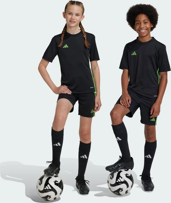 adidas Tiro 24 Shorts black/semi lucid lime (Junior)