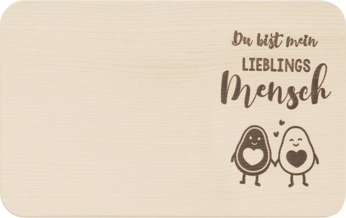 Sheepworld Schneidbrett aus Holz Du bist mein Lieblingsmensch