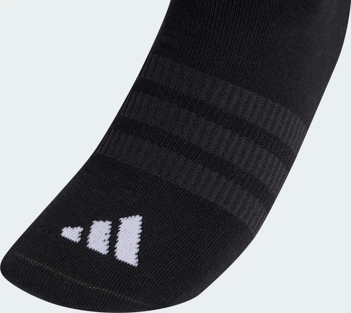 adidas Thin and Light No-Show Socken schwarz/weiß, 3 Paare