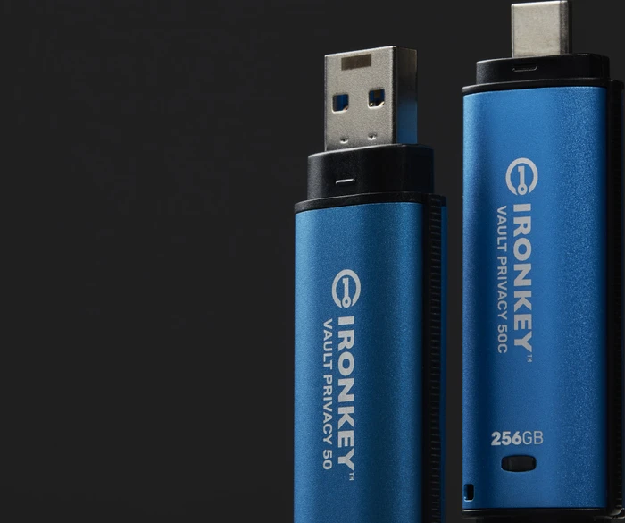 Kingston IronKey Vault Privacy 50 64GB, USB-A, USB 3.2 Gen 1×1