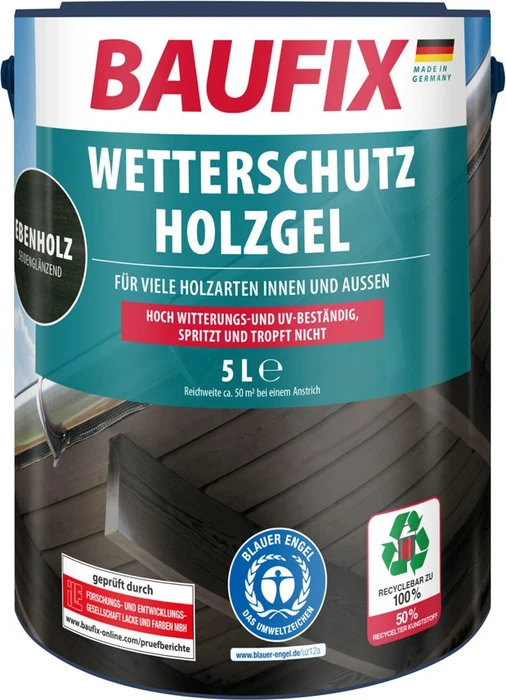 Baufix Wetterschutz Holzgel Holzschutzmittel