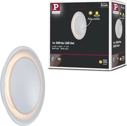 Paulmann Dekorativ rund 2.5W Einbauleuchte weiß matt