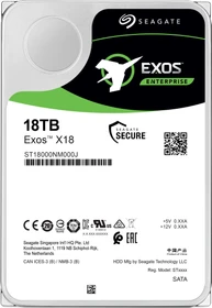 Seagate Exos X X18 18TB, 24/7, 512e/4Kn / 3.5" / SATA 6Gb/s