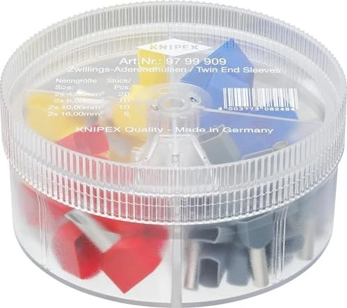 Knipex Sortimentsboxen Mit 45 Twin-Aderendhülsen 4-teilig