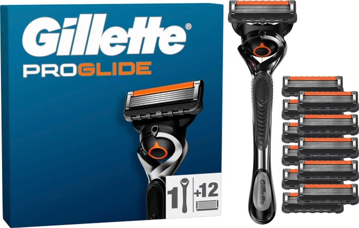 Gillette ProGlide Rasierer + 12 Wechselklingen