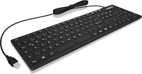 KeySonic KSK-8030IN Silikon Keyboard, schwarz, USB, FR (28105)