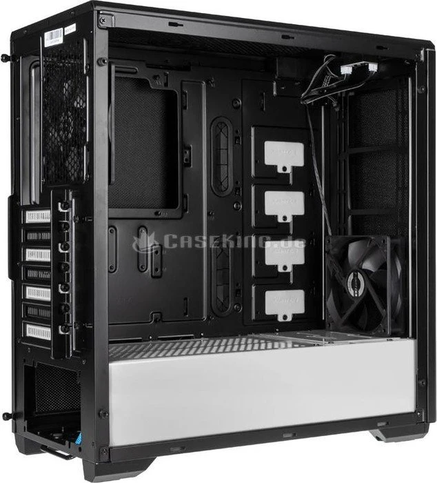 Phanteks Eclipse P400S Tempered Glass Edition schwarz/weiß, Glasfenster, schallgedämmt