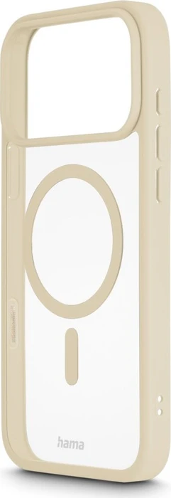 Hama Handyhülle Frame Protect magnetisch für Apple iPhone 17 Pro Max transparent/beige