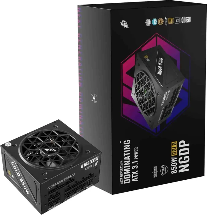 1st Player NGDP Gold schwarz 850W, ATX 3.1