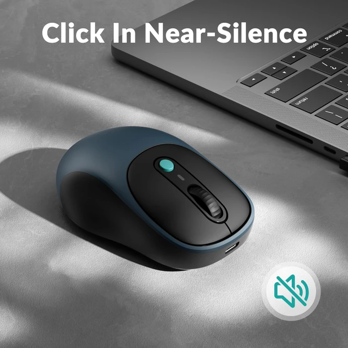 Keychron BM24 Wireless Mouse Space Gray schwarz/grau, USB/Bluetooth
