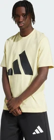 adidas Essentials Big Logo T-Shirt kurzarm powder yellow/black (Herren)