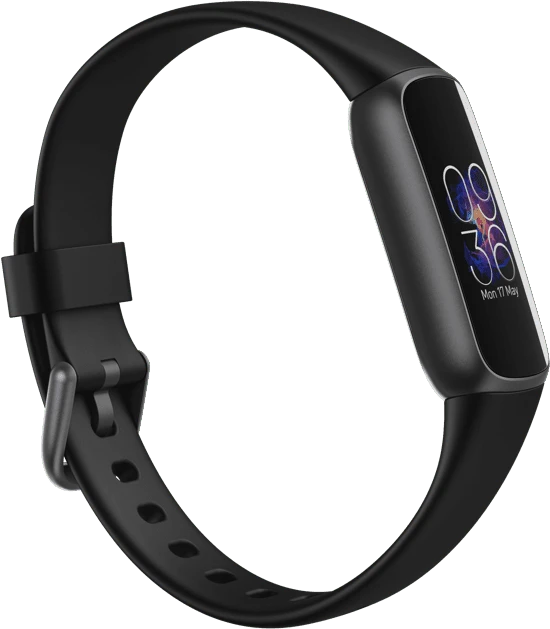Fitbit Luxe Aktivitäts-Tracker black/graphite stainless steel