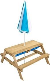 TP Toys Holz Spieltisch & Matschtisch mit Sonnenschirm