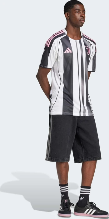 adidas Juventus Turin 2025/2026 Heimtrikot schwarz/weiß (Herren)