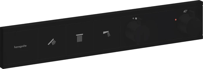 Hansgrohe RainSelect Thermostat Unterputz für 3 Verbraucher mattschwarz