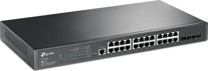 TP-Link SG3400 JetStream Rackmount Gigabit Managed Switch, 24x RJ-45, 4x SFP