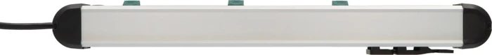 Brennenstuhl Premium-Alu-Line, 6-fach, 3x 2-fach schaltbar, 3m, silber/schwarz