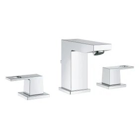 Grohe Eurocube 3-Loch Waschbeckenarmatur 1/2" M-Size mit Ablauffernbedienung chrom