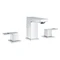 Grohe Eurocube 3-Loch Waschbeckenarmatur 1/2" M-Size mit Ablauffernbedienung chrom Vorschaubild
