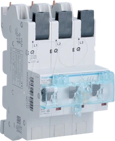 Hager SLS Schalter 3 polig Cs-Charakteristik 50A für Sammelschiene QuickConnect