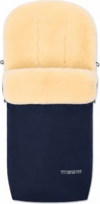 Hofbrucker Putzi Ganzjahres Lammfell-Fußsack navy blue