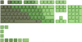 Glorious GPBT Keycaps, Kunststoff (PBT), Olive, grün, 115 Tasten (105+10), ISO-DE