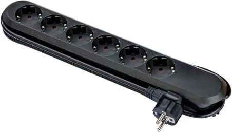 Bachmann Smart, 6-fach, 3m, schwarz