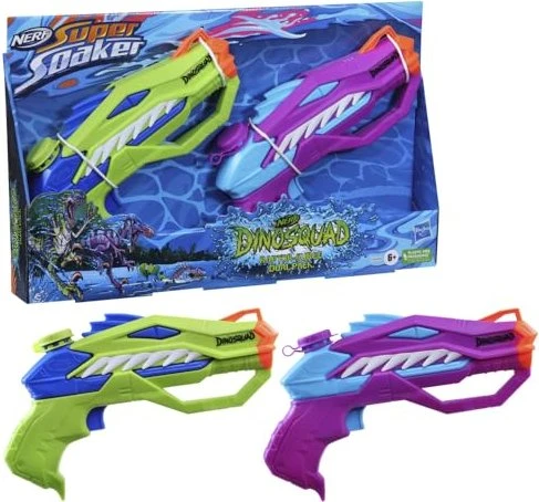 Hasbro Nerf Super Soaker DinoSquad Raptor Surge Dual Pack